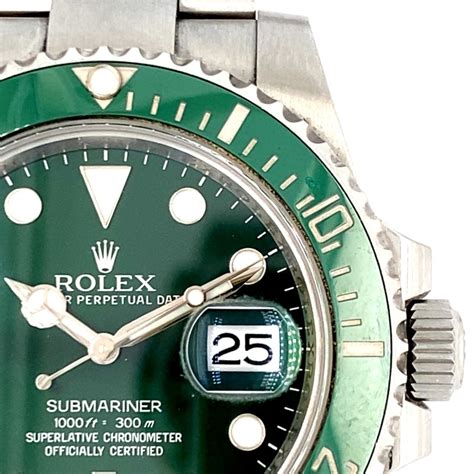 rolex submariner verde secondo polso|Rolex Submariner Date watch: Oystersteel.